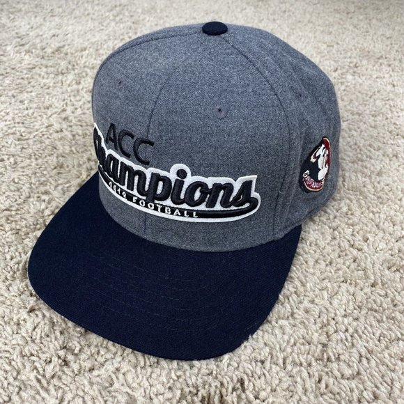 Top of the World Other - TOW FSU Seminoles 2012 ACC Football Champs Snapback Hat Gray Black Trucker Cap